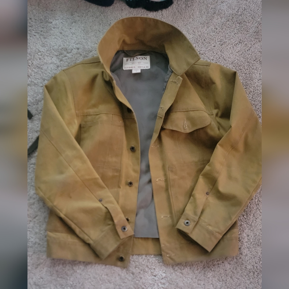 Filson Tin Cloth Short Lined Cruiser Jacket - Slightly Used,  Good Condition
